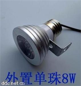 厂家供应新款单珠8W电动车灯