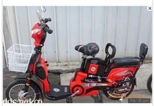 梦之爱红色简易天悦三代电动自行车