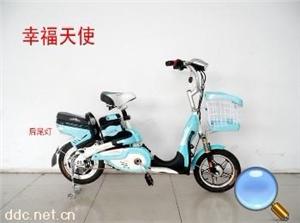 14寸蓝色幸福天使简易电动自行车