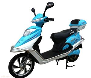 城市猎人48V350W天语蓝色电动摩托车