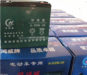 常州鸿轩6-DZM-20电动车蓄电池