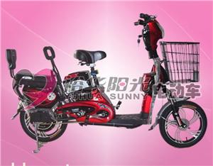 北京裕华16寸红色太子电动自行车