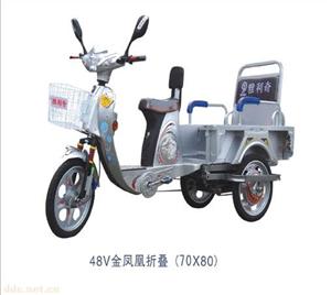 天津怡神金凤凰48V折叠三轮车