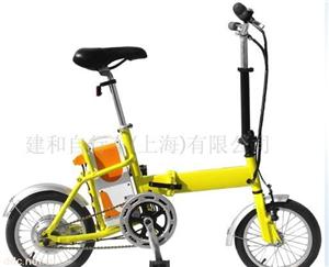 上海建和14寸250W铝合金折叠电动自行车