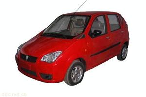 山东宝雅桔黄色轻型电动汽车
